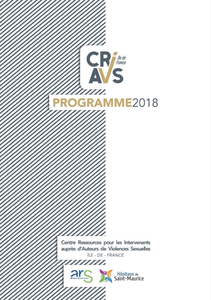 Couverture du programme des formations 2018
