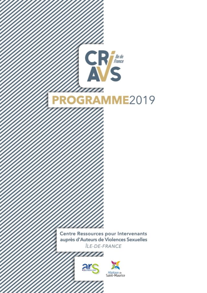 Couverture du programme des formations 2019